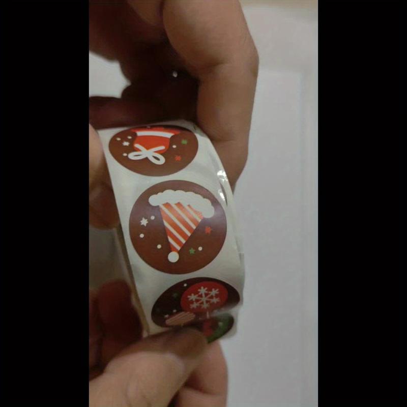 500pcs Christmas Santa Claus Stickers Roll Holiday Decoration Gift Series