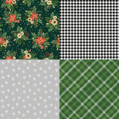 24 Sheets Christmas Scrapbook Paper Pads Holiday DIY Packaging Paper