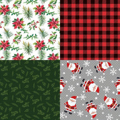 24 Sheets Christmas Scrapbook Paper Pads Holiday DIY Packaging Paper