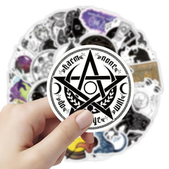 50Pcs Astrology Tarot Series Waterproof Decorative Stickers