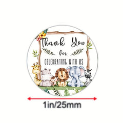 500pcs Cartoon Sticker Packaging Thank You Adhesive Label Sealing Sticker