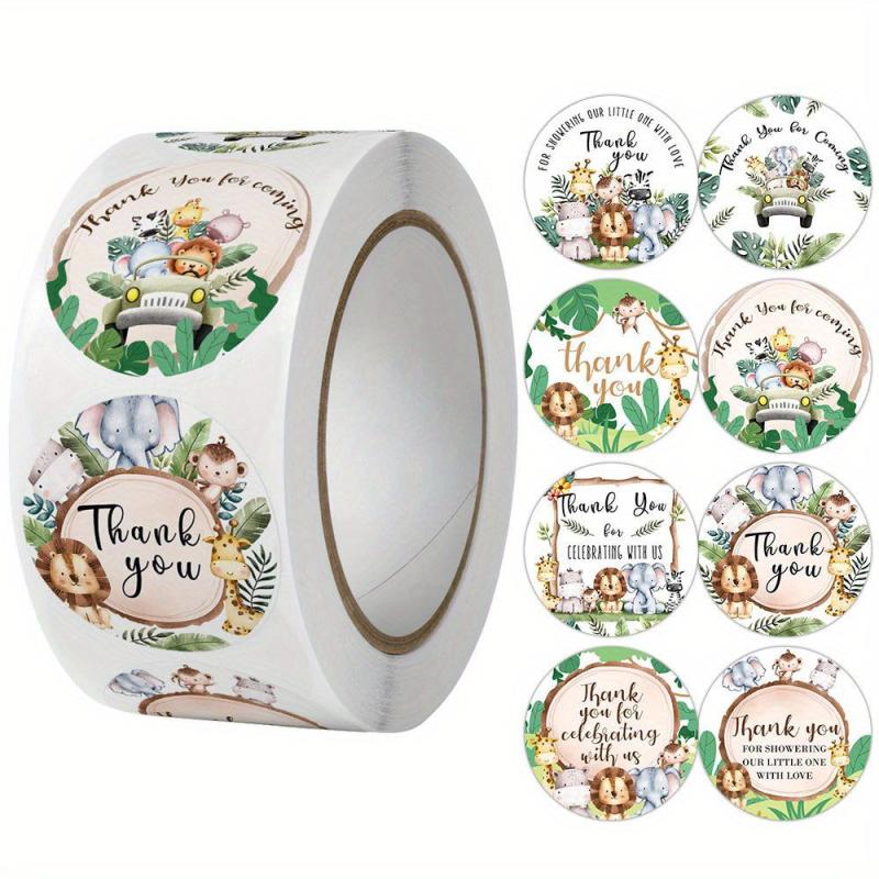 500pcs Cartoon Sticker Packaging Thank You Adhesive Label Sealing Sticker