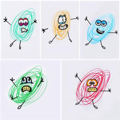 960 Halloween Stickers Eyes-Mouth-Cartoon Labels Scrapbooking