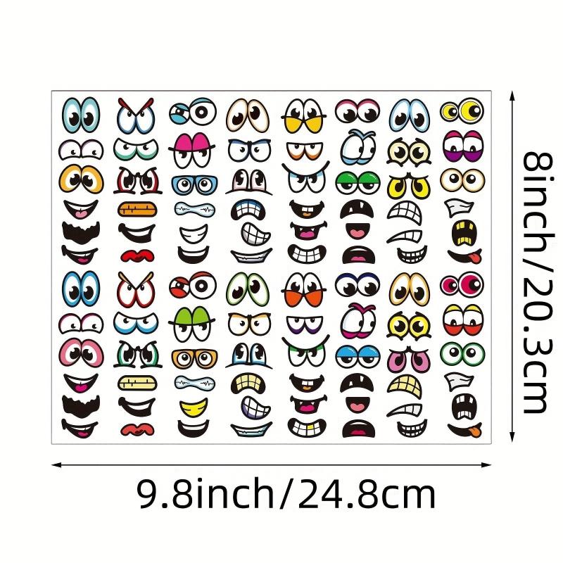 960 Halloween Stickers Eyes-Mouth-Cartoon Labels Scrapbooking