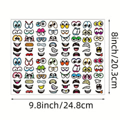 960 Halloween Stickers Eyes-Mouth-Cartoon Labels Scrapbooking