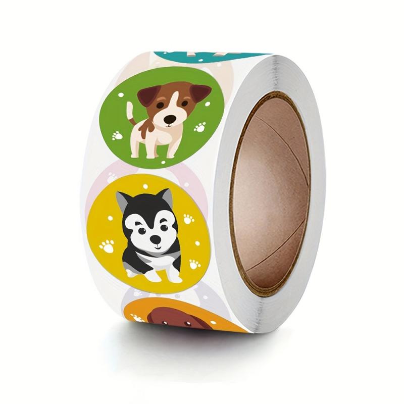 500pcs Dog Reward Stickers Motivational Cartoon Incentive Teacher Gift