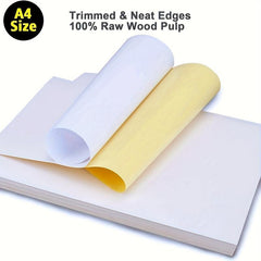 50 Sheets A4 Glossy Sticker & Label Paper for Printers Bright Quick Drying