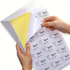 50 Sheets A4 Glossy Sticker & Label Paper for Printers Bright Quick Drying