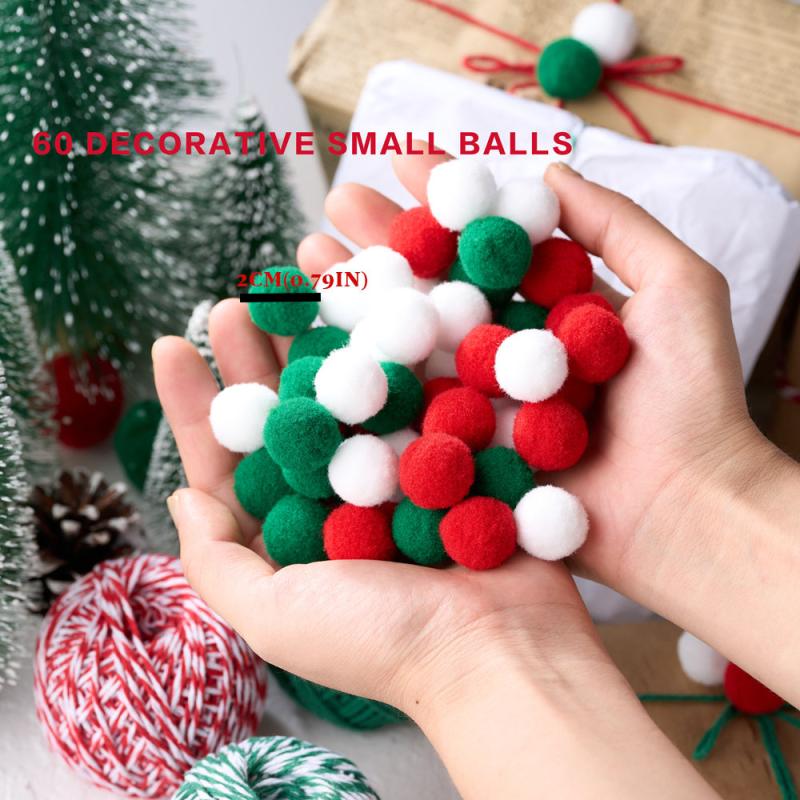 Colorful Cotton String Balls for Christmas Gift Wrapping