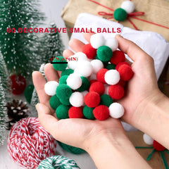 Colorful Cotton String Balls for Christmas Gift Wrapping