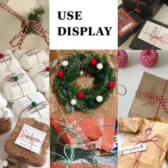 Colorful Cotton String Balls for Christmas Gift Wrapping
