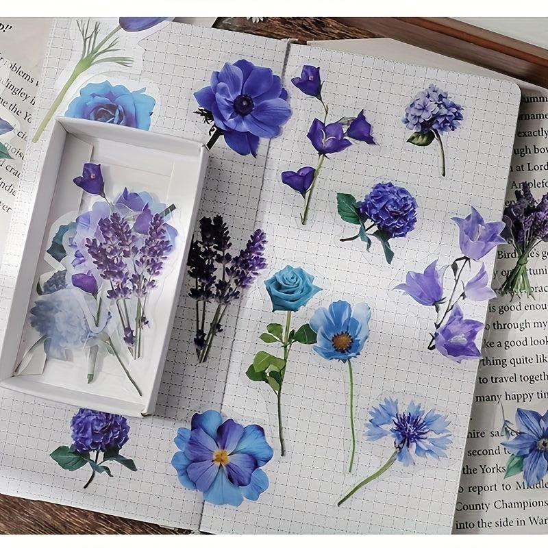 40pcs Floral & Plant Washi Paper Stickers DIY Scrapbook Album Decoration
