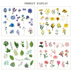 40pcs Floral & Plant Washi Paper Stickers DIY Scrapbook Album Decoration
