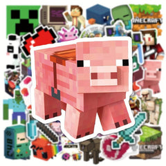 50pcs Cartoon Pixel Game Series Stickers for Laptop Motorcycle Cup Waterproof