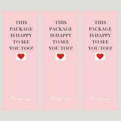 32pcs Modern Heart & Slogan Gift Wrapping Sticker For Home Party