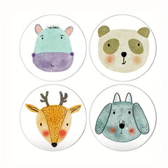500pcs Cartoon Animal Reward Stickers for Kids & Teachers