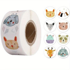 500pcs Cartoon Animal Reward Stickers for Kids & Teachers