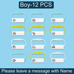 Customized Name Pendant Stickers - Pack of 12-24 - School Supplies Shoes