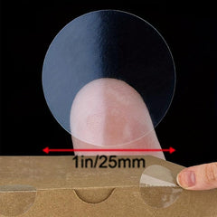 1000 Transparent Round Seal Packaging Stickers