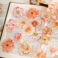 30pcs Flower Dream Series Vintage Notebook DIY Sticker Pack