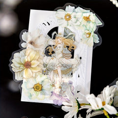 30pcs Flower Dream Series Vintage Notebook DIY Sticker Pack