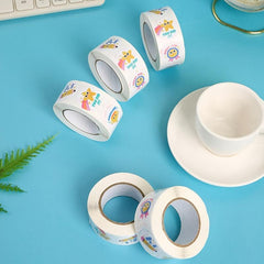 500pcs Cartoon Reward Stickers Praise Stickers 4 Designs DIY Materials