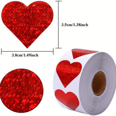 Set of 500 Love Sticker Seal Sticker - 8 Patterns Gift Decoration Sticker