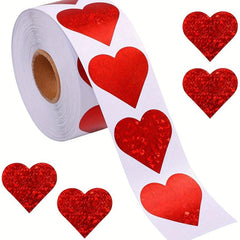 Set of 500 Love Sticker Seal Sticker - 8 Patterns Gift Decoration Sticker