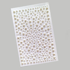 Pearl Sticker Flat Back 3mm for Makeup Nail Art DIY Crafts Scrapbooking