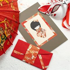 Colorful Antique Pattern Gift Wrapping Paper DIY Craft Supplies