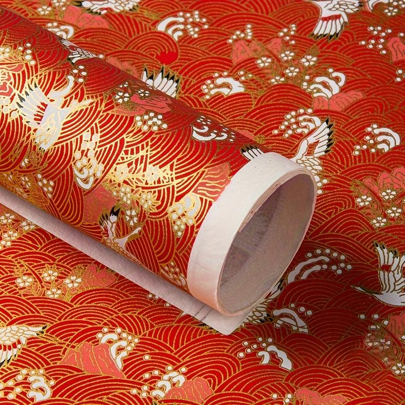 Colorful Antique Pattern Gift Wrapping Paper DIY Craft Supplies