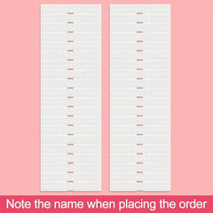 30 Custom Transparent Name Stickers Cartoon Design MEDIUM 3x1 Waterproof Labels