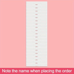 30 Custom Transparent Name Stickers Cartoon Design MEDIUM 3x1 Waterproof Labels
