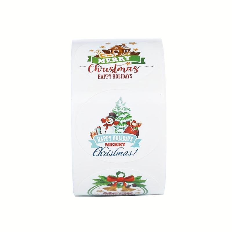 500 Christmas Snowman Stickers for Party & Baking