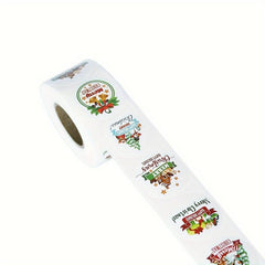500 Christmas Snowman Stickers for Party & Baking