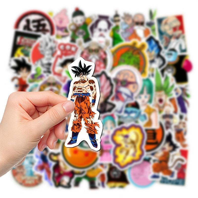 50pcs Dragon Anime Waterproof Stickers DIY Handcraft Decoration Material