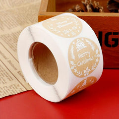 500pcs Christmas Gift Wrapping Sticker Labels For Holiday Decoration