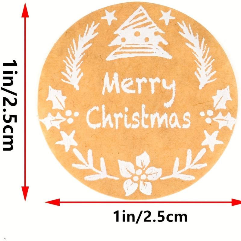 500pcs Christmas Gift Wrapping Sticker Labels For Holiday Decoration