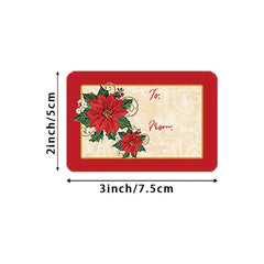 Christmas Holiday Gift Series Sticker Label 250 Roll 5 7