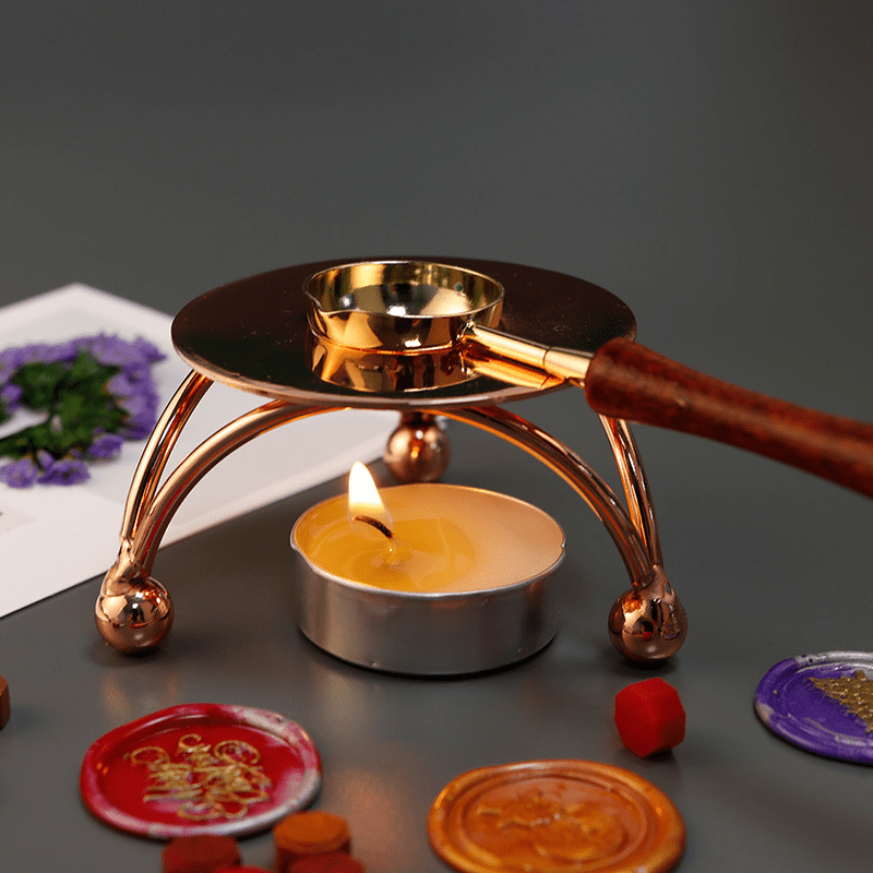 Vintage Triangle Wax Stove Wax Seal Stamp Set For Wedding Party