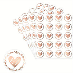 Heart Shaped Envelope Seal Love Sticker Transparent Hot Gift Bag Sticker