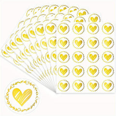Heart Shaped Envelope Seal Love Sticker Transparent Hot Gift Bag Sticker