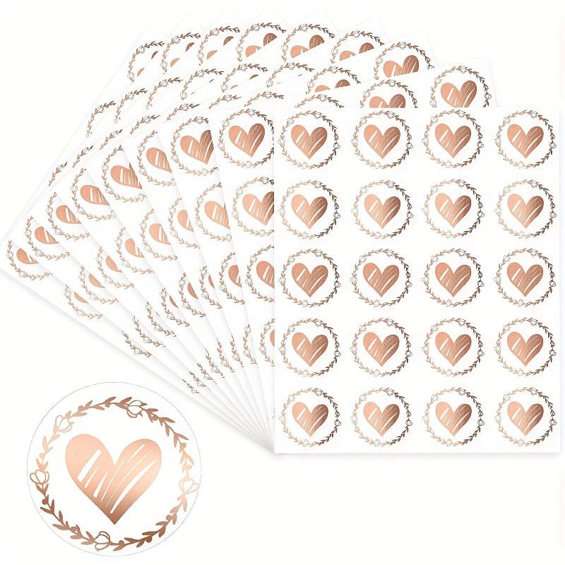 Heart Shaped Envelope Seal Love Sticker Transparent Hot Gift Bag Sticker