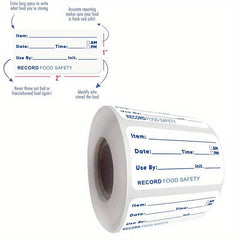 Food Storage Labels - 125pcs, 300pcs, 500pcs, 2.54 x 5.08 cm, 2.54 x 7.62 cm