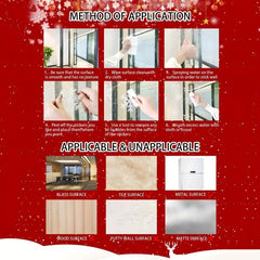 3pcs Snow Man Snowflake Stickers Xmas Party Decor