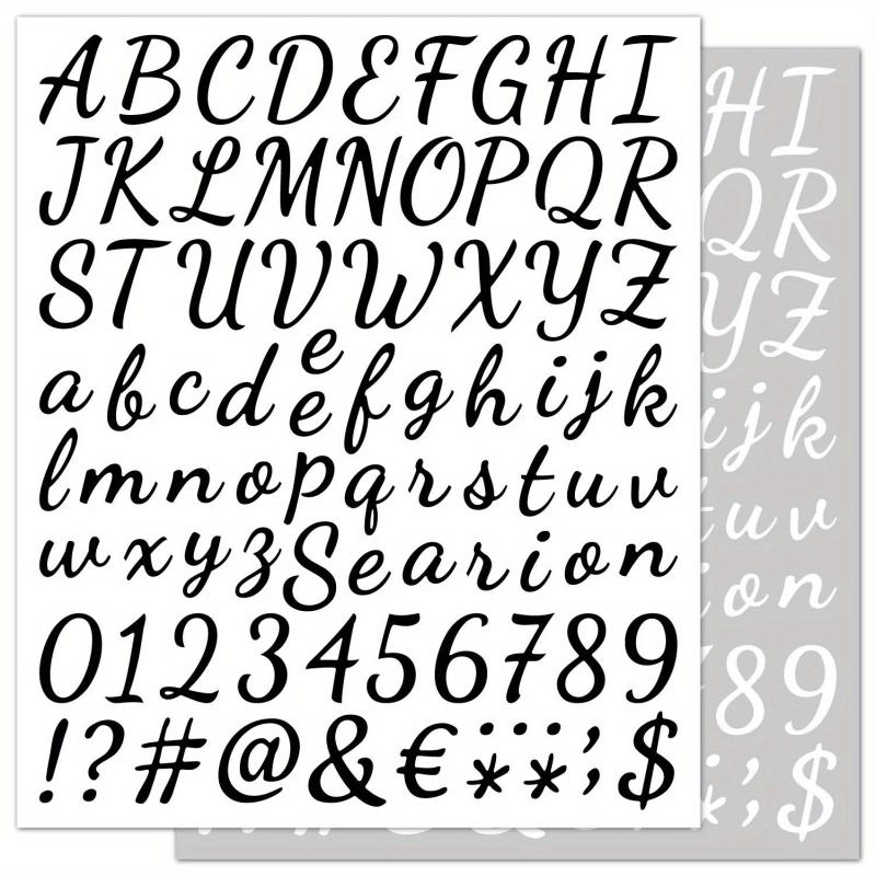 5pcs Self-Adhesive Vinyl Letter Stickers for Crafts Sign Notebook