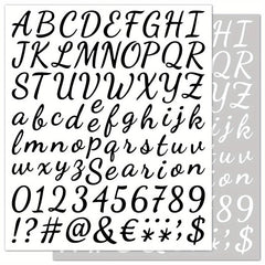 5pcs Self-Adhesive Vinyl Letter Stickers for Crafts Sign Notebook