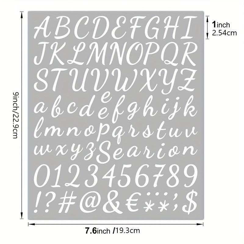 5pcs Self-Adhesive Vinyl Letter Stickers for Crafts Sign Notebook