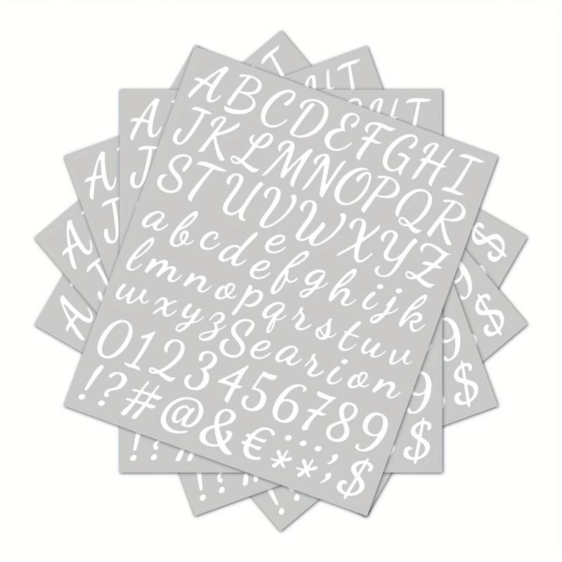 5pcs Self-Adhesive Vinyl Letter Stickers for Crafts Sign Notebook