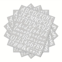 5pcs Self-Adhesive Vinyl Letter Stickers for Crafts Sign Notebook